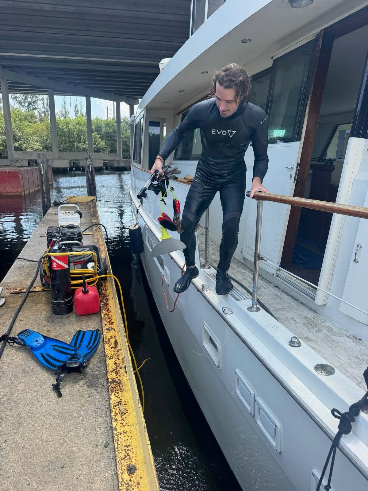 Expert Yacht Hull Cleaning at Waterside Marina image